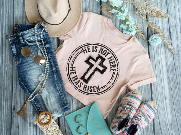 Circle He is not here He is risen - 1