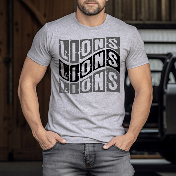 Grunge wave mascot tee (white or black - 1