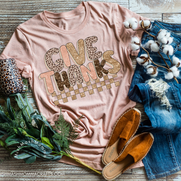 Leopard and check Give Thanks - 1