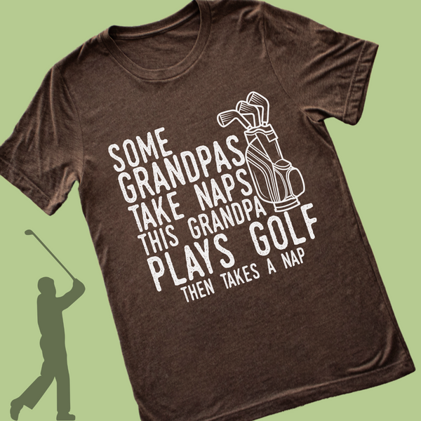 Some Grandpas take naps, this one plays golf and then takes a nap - 1