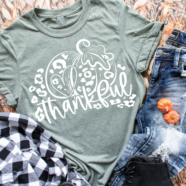 Leopard pumpkin thankful - 1