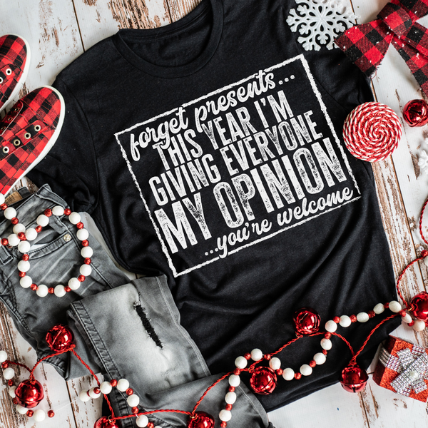 Forget presents, I'm giving everyone my opinion for Christmas - 1