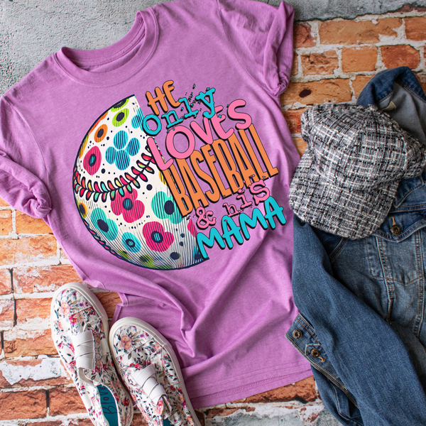 He only loves baseball and his mama - 1