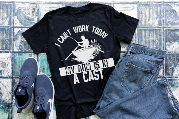 I can't work today my arm is in a cast - 1