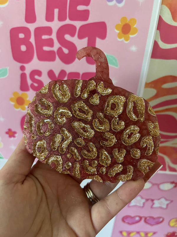 Red/orange and gold leopard pumpkin freshie - Pumpkin rolls - 1