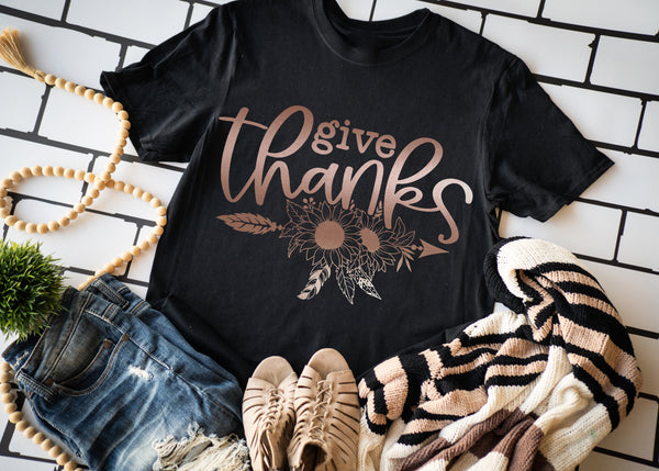 Give thanks - rose gold - 1