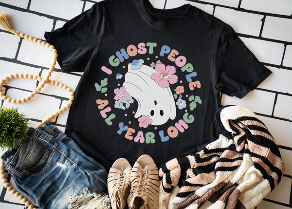I ghost people all year long - pastel - 1