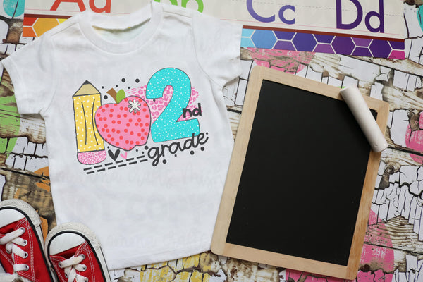 Pencil and apple grade - 1