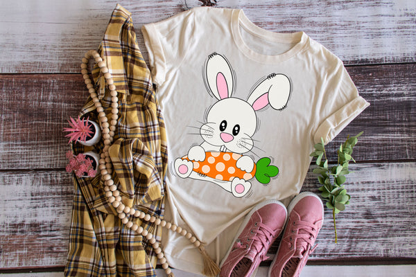 Bunny with carrot - 1