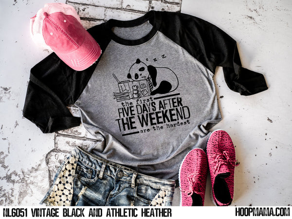 The first five days after the weekend are always the hardest - 1