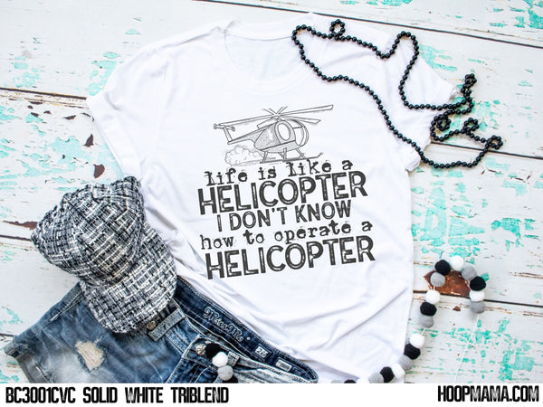 Life is like a helicopter - I don’t know how to operate a helicopter - 1