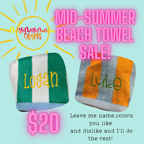 Personalized Beach Towel