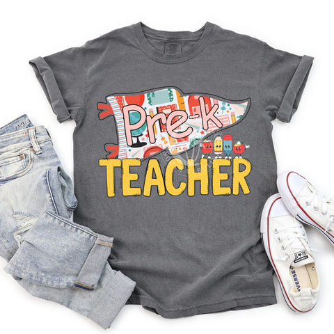 Back to school teacher flag
