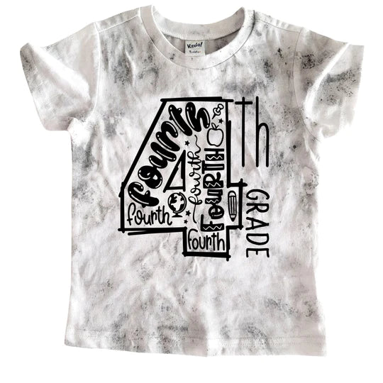 *Tie Dye* grade back to school t-shirt - 6