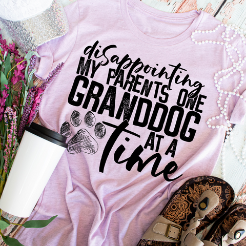 Disappointing my parents one granddog at a time