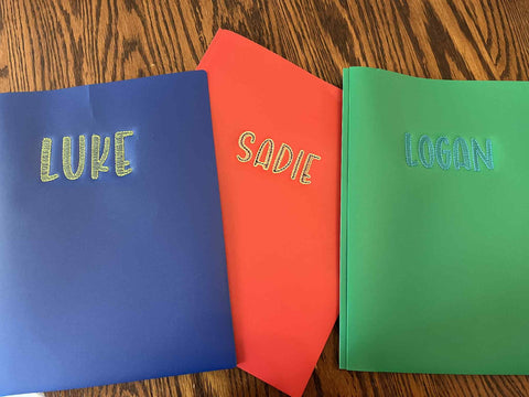 Embroidered Folder