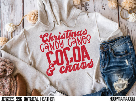 Christmas candy canes cocoa and chaos