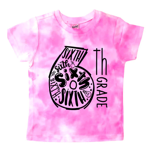 *Tie Dye* grade back to school t-shirt - 8