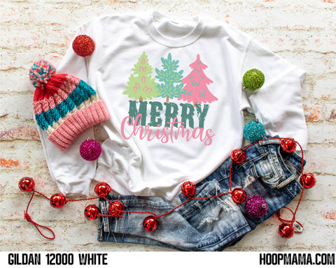 Merry Christmas - pink trees