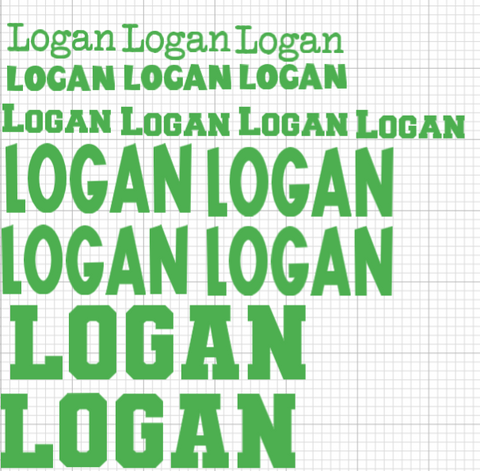 Name decals
