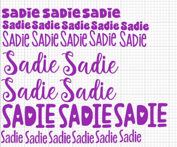 Name decals - 2