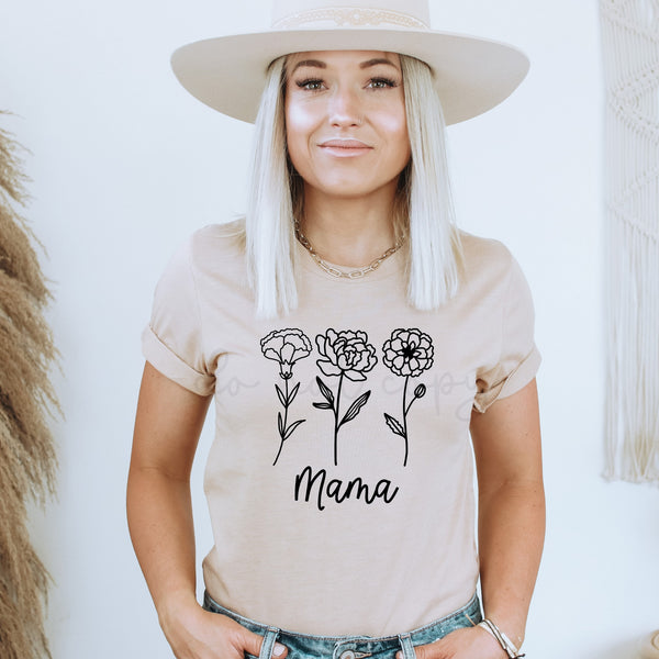 Custom birth month flower shirt - 3