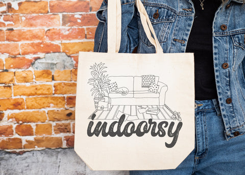 Indoorsy tote bag
