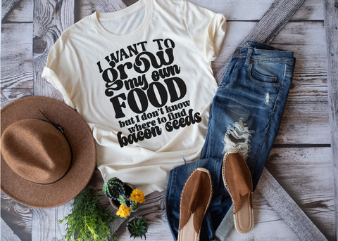I want to grow my own food but I don't know where to find bacon seeds