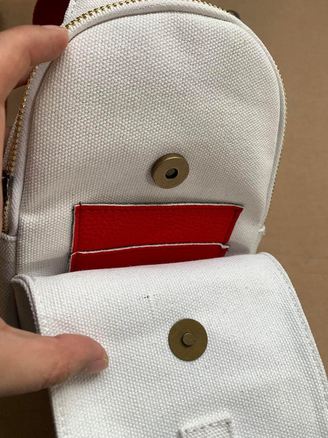 Canvas baseball sling bag - 0